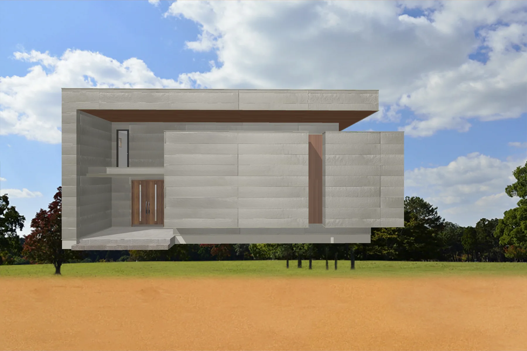建築CGの演出前